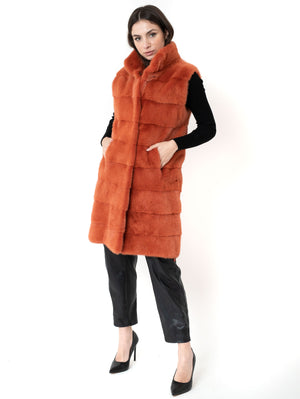 Diana - Gilet Lungo Visone - a partire da